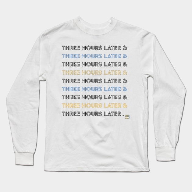 Three Hours Later Lines Long Sleeve T-Shirt by Three Hours Later